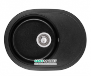 Мойка для кухни Granado Sevilla врезная 62,3х46,5 см наногранит black shine 1501