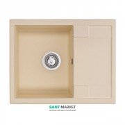 Мийка для кухні Granado Altea врізна 61х49,5 см нанограніт ivory 1304