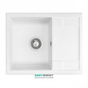 Мойка для кухни Granado Altea врезная 61х49,5 см наногранит white 1305
