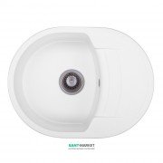 Мийка для кухні Granado Malaga врізна 61х46,5 см нанограніт white 0205