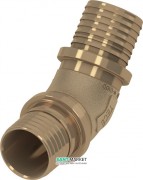 Уголок соединительный 45° Tece TECEflex труба-труба 40×40 бронза 707169