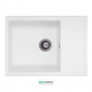 Мийка для кухні Granado Linares врізна 67,5х49,5 см нанограніт white 0805