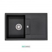 Мийка для кухні Granado Valencia врізна 77,5х49,5 см нанограніт black shine 0701