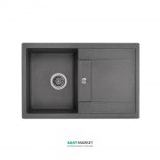Мийка для кухні Granado Valencia врізна 77,5х49,5 см нанограніт grafito 0709