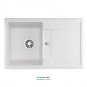 Мийка для кухні Granado Valencia врізна 77,5х49,5 см нанограніт white 0705