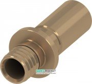 Перехідник (прес) на мідну трубу TECE TECEflex подовжений внутрішня пайка 16x15Cu латунь 716316