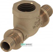 Тройник 90° TECE TECEflex с внутренней резьбой 20 х 1/2 х 20 бронза 709802