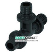 Трійник рівнопрохідний TECE TECEflex 32x32х32 PPSU чорний 730932