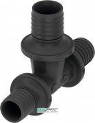 Тройник редукционный TECE TECEflex 32x25х25 PPSU черный 730520
