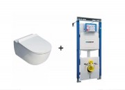 Комплект инсталляция Geberit Duofix 111.362.00.5 + унитаз Flaminia APP AP118 с крышкой Soft Close QKCW05
