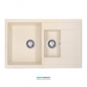 Мойка для кухни Granado Leon врезная 76,5х49 см наногранит ivory 1004