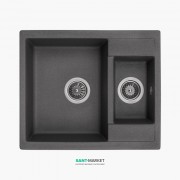Мойка для кухни Granado Samora врезная 57,9х48,8 см наногранит grafito 0909