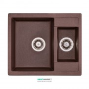 Мийка для кухні Granado Samora врізна 57,9х48,8 см нанограніт marron 0906
