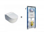 Комплект інсталяція Geberit Duofix 111.362.00.5 + унітаз Flaminia APP AP118 з кришкою Soft Close QKCW05