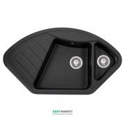 Мойка для кухни Granado Barcelona врезная 100х57 см наногранит black shine 1101