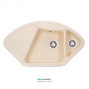 Мийка для кухні Granado Barcelona врізна 100х57 см нанограніт ivory 1104