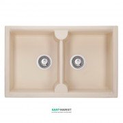 Мойка для кухни Granado Cordoba врезная 78х50 см наногранит ivory 1204