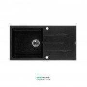 Мийка для кухні Granado Mora врізна 95,2х49,7 см нанограніт black shine 2601