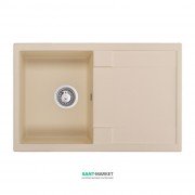 Мийка для кухні Granado Vigo врізна 77,5х49,5 см нанограніт ivory 1404