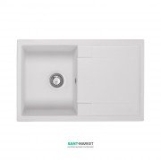 Мийка для кухні Granado Vigo врізна 77,5х49,5 см нанограніт white 1405