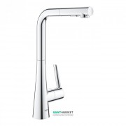 Змішувач для кухні Grohe Zedra змішувач з висувною лійкою хром 32553002