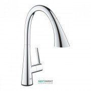 Смеситель для кухни Grohe Zedra Touch однорычажный сенсорный с выдвижной лейкой хром 30219002
