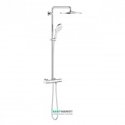 Душевая система Grohe Rainshower SmartActive 310 Mono с термостатом белая луна 26648LS0