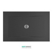 Душовий піддон Jika Cubito Pure 120х90 см сталь чорний H2164210160001