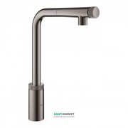 Змішувач для кухні Grohe Minta SmartControl з висувним виливом темний графіт 31613A00