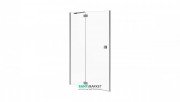 Двері душова Jika Cubito Pure 90х195 см левосторонняя профіль хром прозоре скло H2544220026681