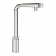 Змішувач для кухні Grohe Minta SmartControl з висувним виливом суперсталь 31613DC0