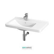 Раковина для ванной Jika Cubito perla 75х45 см чаша слева керамика белый H8124221001041