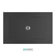 Душевой поддон Jika Cubito Pure antislip 140х80 см сталь чёрный H2164246160001