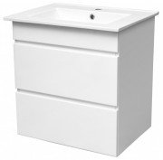 Тумба подвесная Volle Fiesta 80 см с умывальником ДСП/МДФ белый 15-800-01