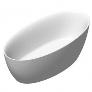 Ванна акриловая Volle 170х82 овальная с сифоном click-clack белый матовый 12-22-810М