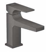 Смеситель для раковины Hansgrohe Metropol 100 с донным клапаном однорычажный черный хром шлифованный 32500340