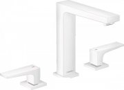 Змішувач для раковини Hansgrohe Metropol 160 з донним клапаном двухвентильний білий матовий 32515700