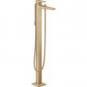 Смеситель для ванной Hansgrohe Metropol напольный с ручным душем однорычажный бронза шлифованная 32532140