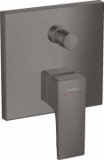 Смеситель для душа Hansgrohe Metropol однорычажный со встроенной защитной комбинацией черный хром шлифованный 32546340