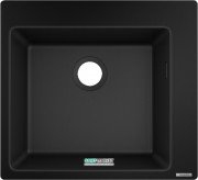 Мийка для кухні вбудована Hansgrohe S51 S510-F450 SilicaTec чорний графіт 43312170