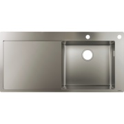 Мийка для кухні вбудована з крилом Hansgrohe S71 S717-F450 чаша справа нержавіюча сталь 43307800
