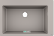 Мийка для кухні вбудована Hansgrohe S51 S510-F660 SilicaTec сірий бетон 43313380