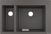 Мийка для кухні вбудована Hansgrohe S51 S510-F635 SilicaTec сірий камінь 43315290