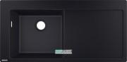 Мийка для кухні вбудована Hansgrohe S51 S510-F770 SilicaTec чорний графіт 43330170
