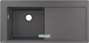 Мийка для кухні вбудована Hansgrohe S51 S510-F770 SilicaTec сірий камінь 43330290
