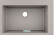 Мийка для кухні вбудована Hansgrohe S51 S510-F660 SilicaTec сірий бетон 43313380