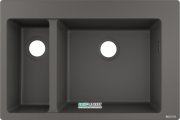 Мийка для кухні вбудована Hansgrohe S51 S510-F635 SilicaTec сірий камінь 43315290