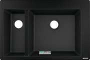 Мийка для кухні вбудована Hansgrohe S51 S510-F635 SilicaTec чорний графіт 43315170
