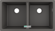 Мийка для кухні монтаж під стільницю Hansgrohe S51 S510-U770 SilicaTec сірий камінь 43434290