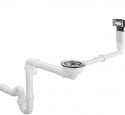 Сифон для раковин Hansgrohe D14-10 белый/нержавеющая сталь 43921800